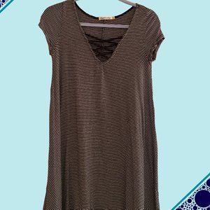 Black & White Striped Dress